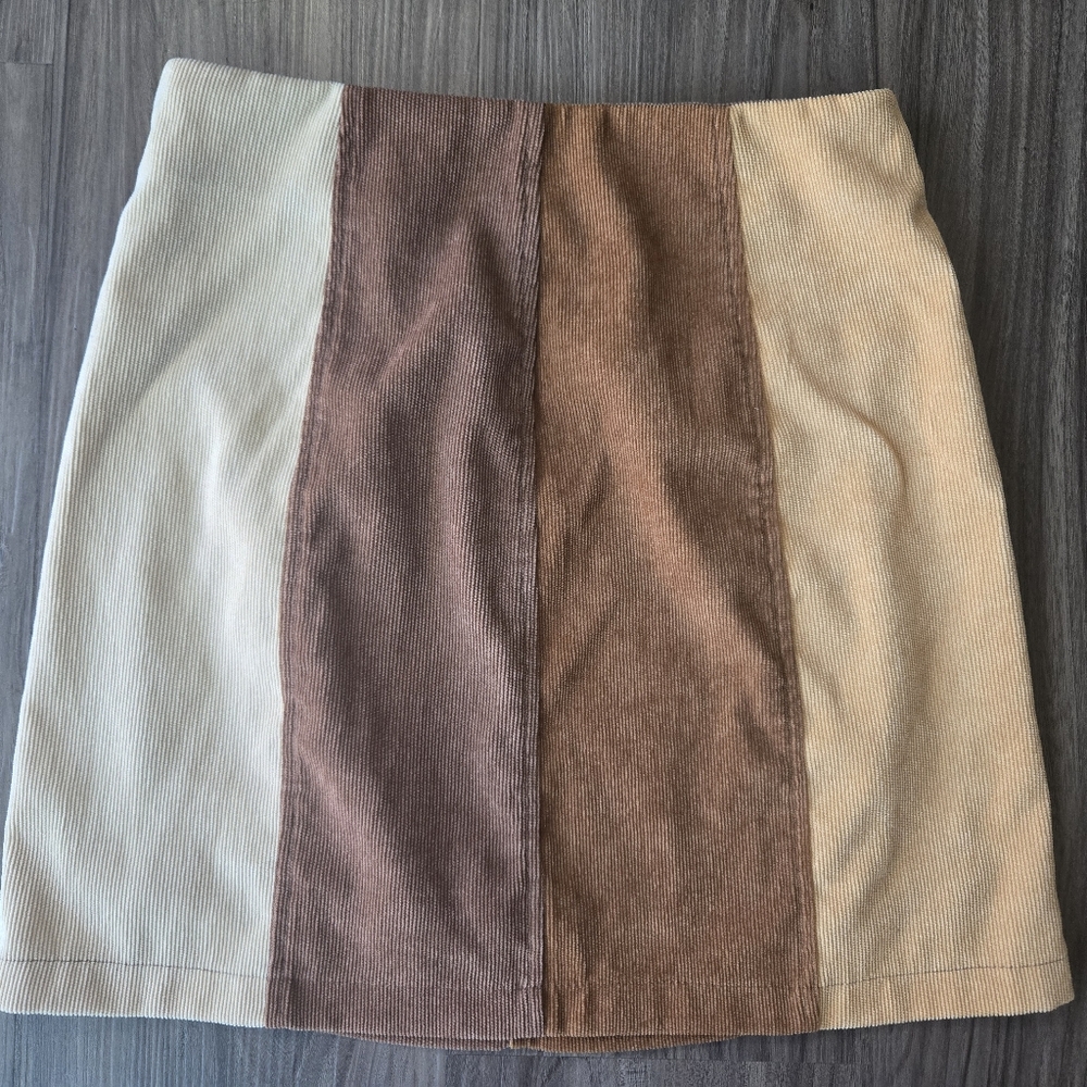 Urban Outfitters Brown and Tan Skirt
